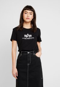 Alpha Industries - T-shirt imprimé - black Image miniature 1