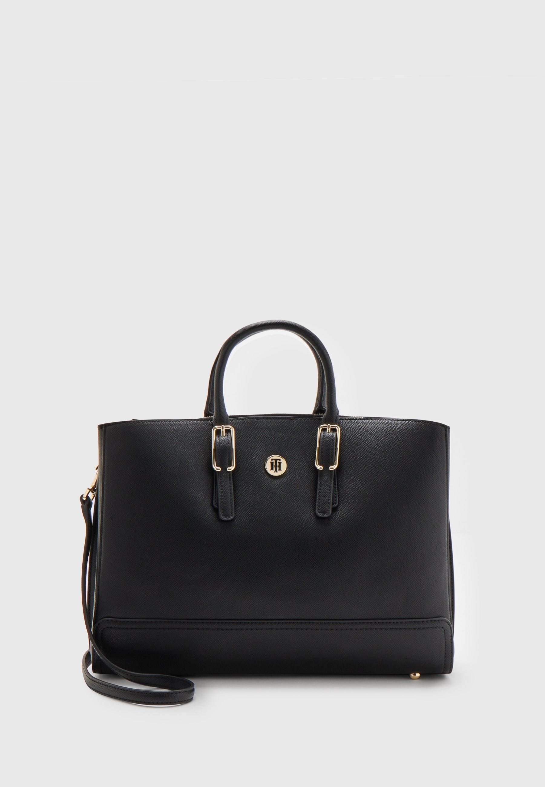 Tommy Hilfiger Håndtasker mottled black/sortmeleret (Pre-owned