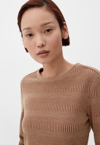 s.Oliver STRUKTUR - Longsleeve - zimt