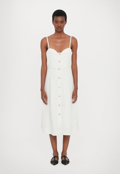 AG Jeans RAPHAEL CORSET DRESS - Spijkerjurk - white