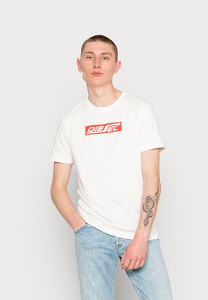 DIEGOR - T-shirt con stampa - white