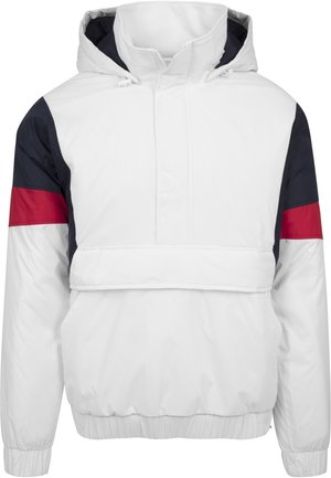 3-TONE PULL OVER  - Lett jakke - white/navy/fire red