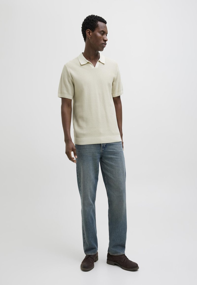 Jack & Jones PREMIUM - JPRCCEASTON SPLIT NECK - Polo shirt - whitecap gray, Enlarge