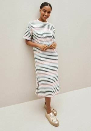 LolaLiza STRIPED - Vestido De Punto - Khaki Med/caqui