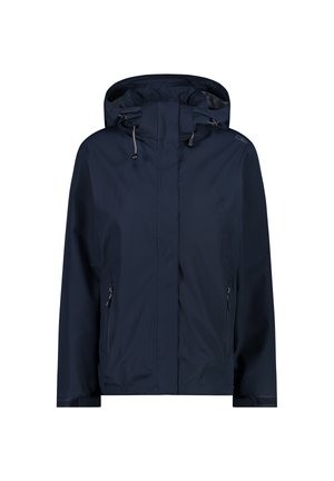 CMP ZIP HOODIE - Waterproof jacket - black blue