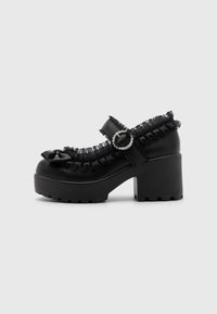 Koi Footwear TIRA RUFFLE MARY JANE DARK DELIGHTS EDITION - Platåsko - black