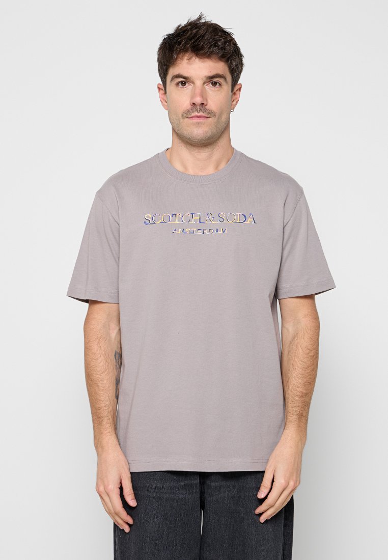 Scotch & Soda T-shirt print grijs