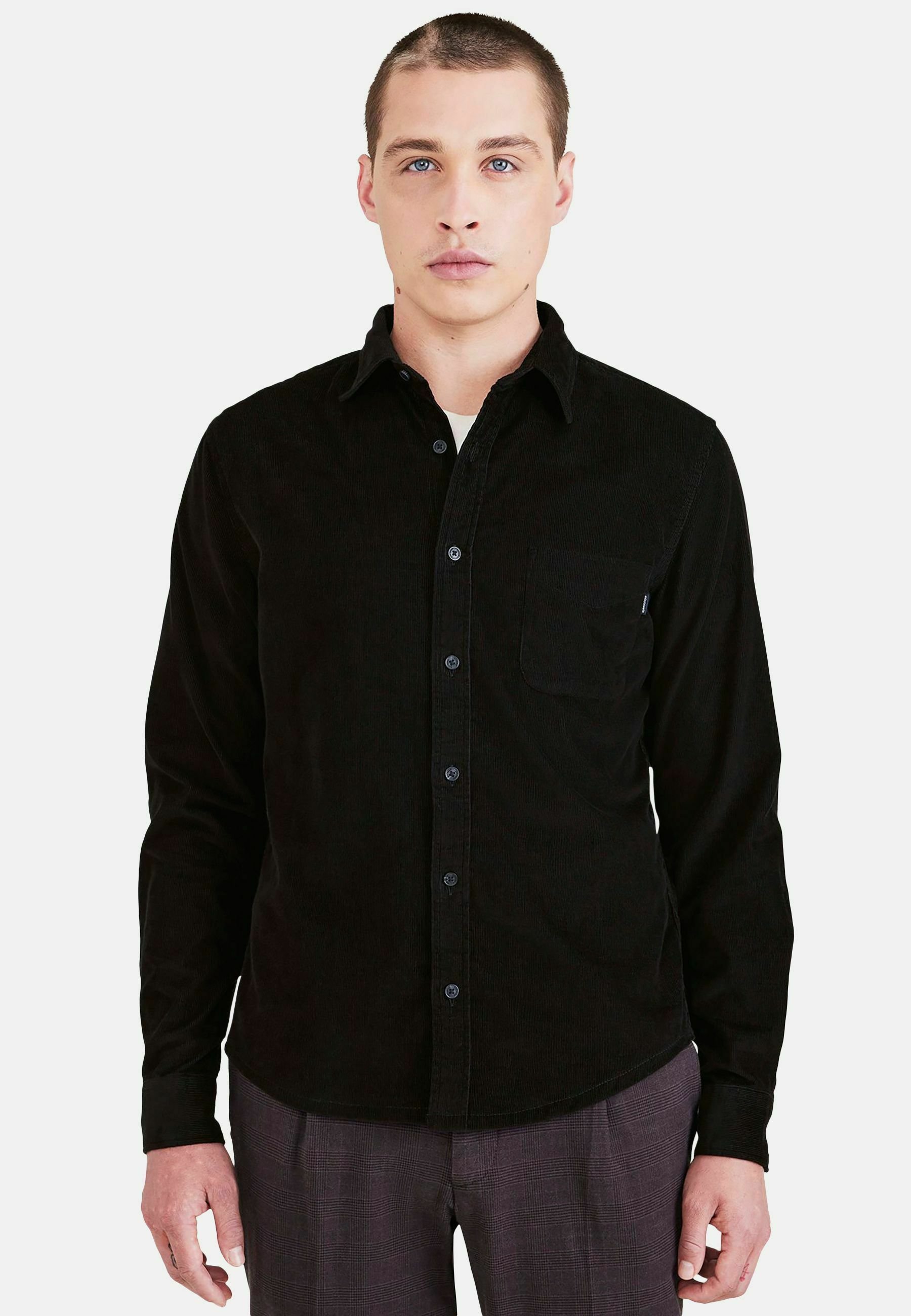 Chemise homme slim fit bleu clair uni 16258