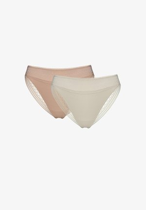 ESOTIQ, PAKIS 2 PACK - Nohavičky/Slipy - beige, light brown