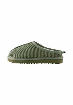REGULAR FIT-COSY - Šľapky - khaki green corduroy