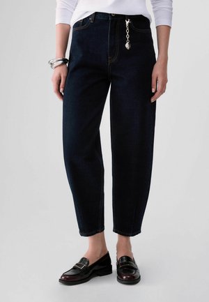 LIU JO, LIU JO HIGH-WAISTED BOYFRIEND JEANS - Jeans baggy - blue denim