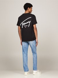 Tommy Jeans SIGNATURE TEE - T-shirt estampada - black