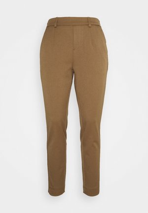 OBJLISA SLIM PANT - Spodnie materiałowe - sepia