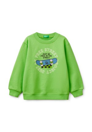 CREW NECK WITH PRINT - Sweatshirt - green