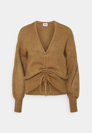 Stickad tröja - light brown