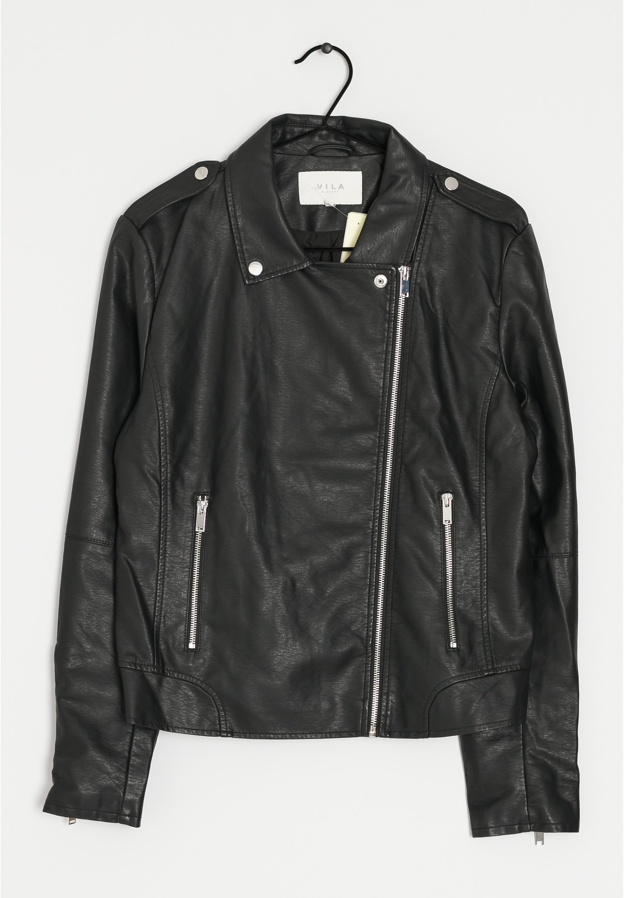 Vila Nahkatakki - Black/Musta - Zalando.nl