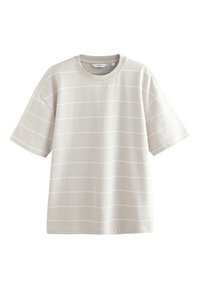 Next HEAVYWEIGHT 3 PACK - T-shirts basic - navy white grey stripe
