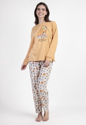 MANGA LARGA CALENTITO LOVE DINNER SET - Conjunto de pijama - mostaza