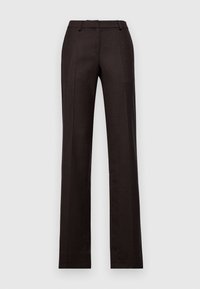 SIDE STITCH PANTS - Auduma bikses - dark brown