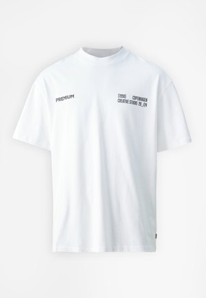 Jack & Jones PREMIUM JPRBLAHARVEY BRANDING TEE UNISEX - Tričko s potlačou - white