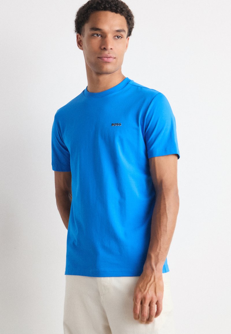 BOSS TEE - Jednoduché tričko - open blue