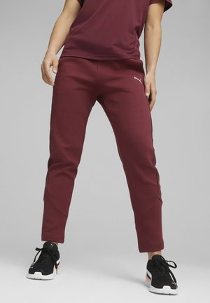 EVOSTRIPE MIT HOHEM BUND - Tracksuit bottoms - dark jasper