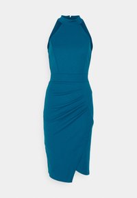 WAL G TALL MILLY HALTER NECK MIDI - Jersey dress - dark teal blue