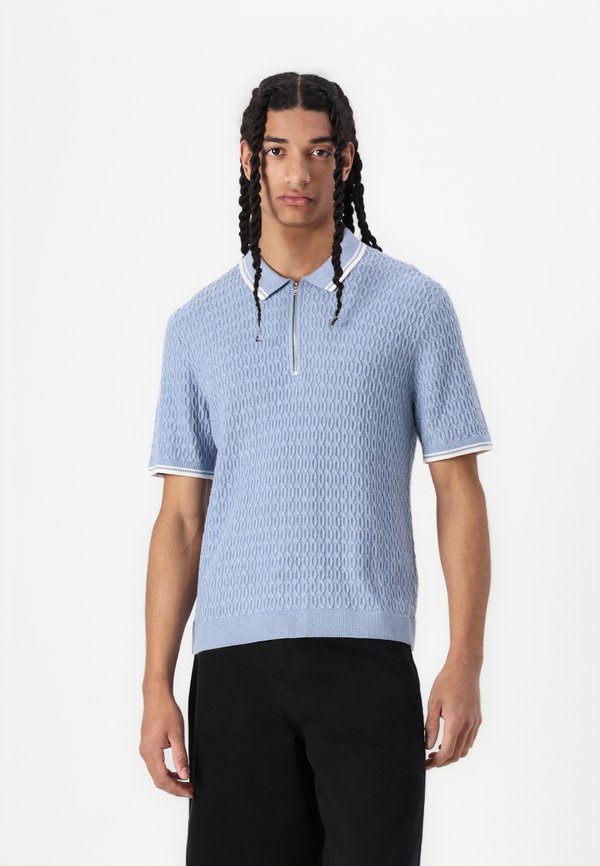 PREPPY TIPPED ZIP SWOLO  - Polo shirt