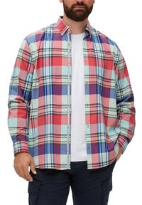 s.Oliver KARIERTES IM SLIM FIT - Hemd - hellorange