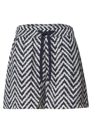 Street One, HIGH WAIST SHORTS IM LOOSE FIT MIT PRINT - Shorts - deep blue