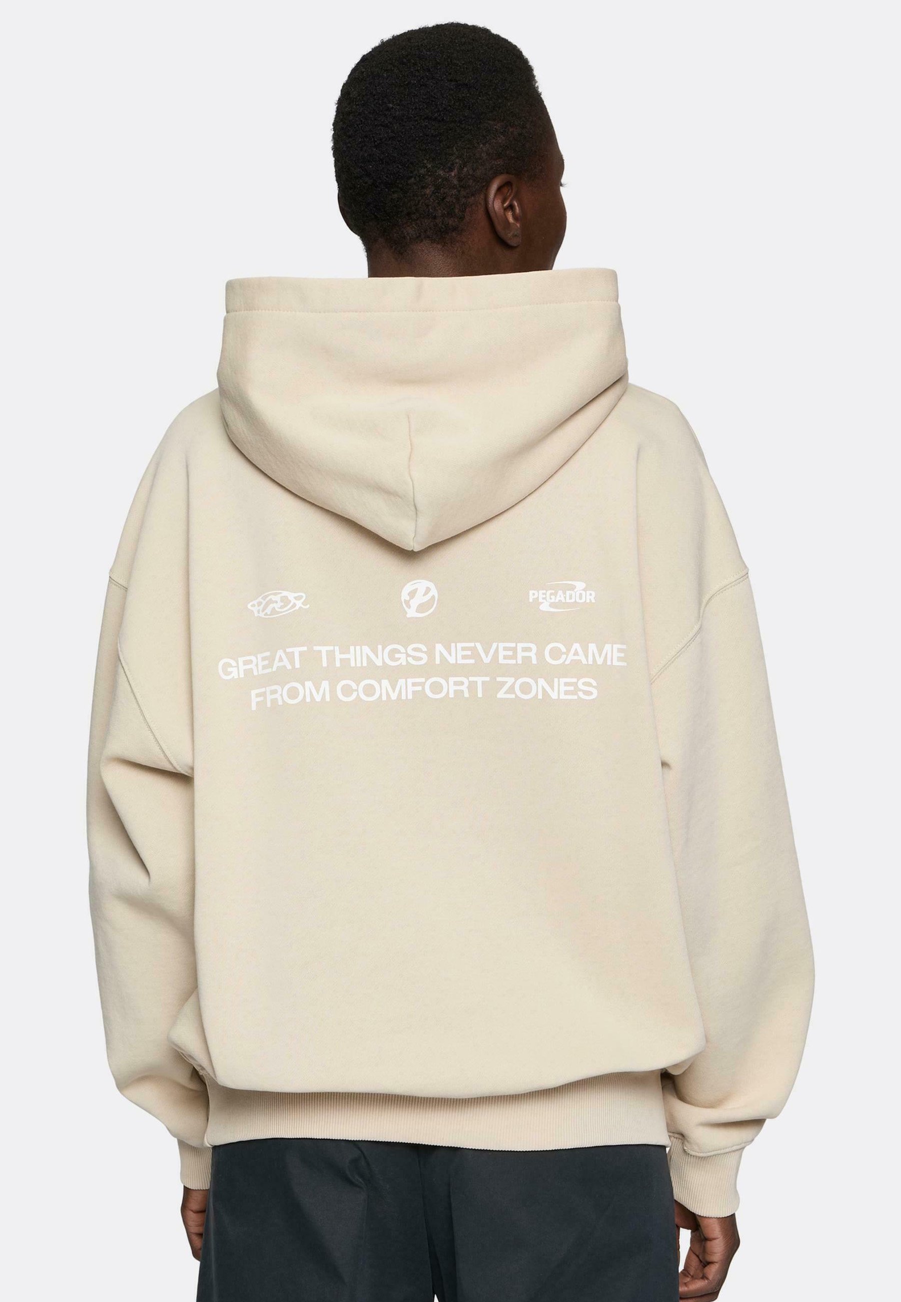 Pegador Brand Pegador Hoodie L Pegador Hoodie Washed Light Beige