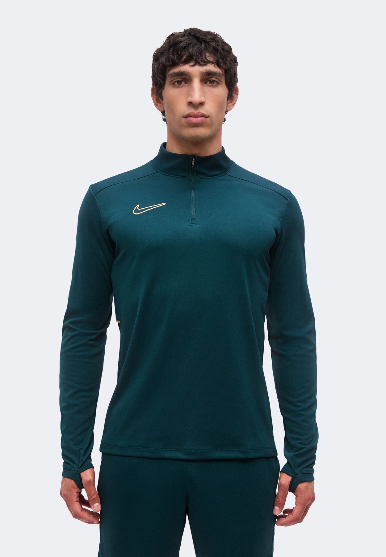 Nike ACD25 DRILL TOP - Sweatshirt - midnight spruce/midnight spruce/elemental gold-coloured/metallic gold-coloured