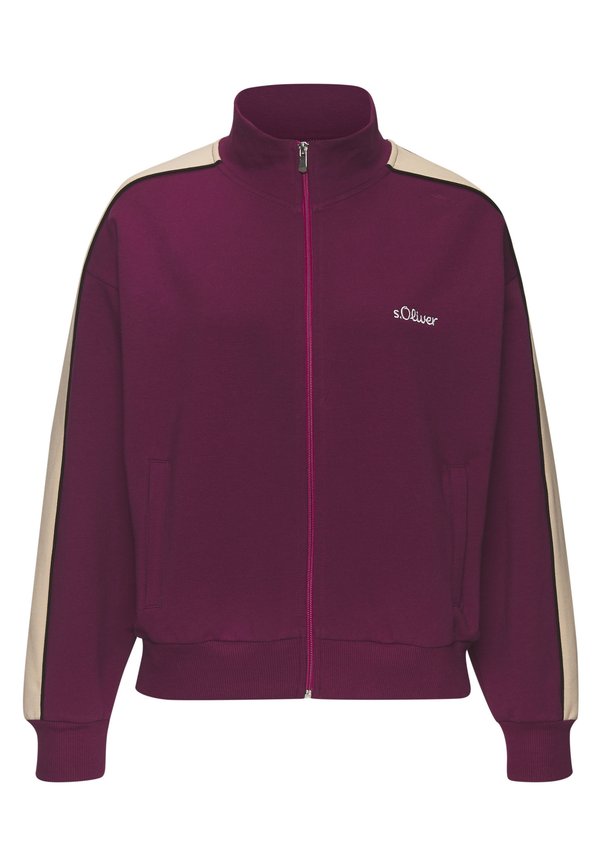 Sweatjacke - dunkelrot