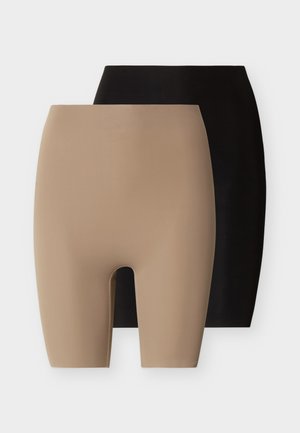 VMDITTE SKIN BIKER SHORTS 2 PACK - Drengeshorts - black/brown lentil