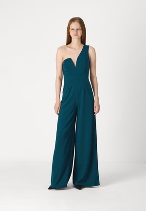 WAL G. FLEUR ONE SHOULDER JUMPSUIT - Jumpsuit - dark teal blue