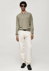 Mango Top s dlouhým rukávem - light green