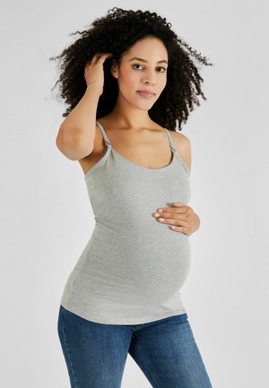 JoJo Maman Bébé MATERNITY NURSING REGULAR FIT - Základné tričko - grey