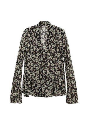 Mango Button-down blouse - black