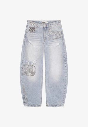 Project Blue, BARREL - Wide Leg - bandana blue