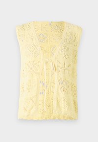 ONLBEACH LIFE TIE - Strukirani kaput - wax yellow