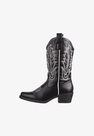 Elara, Cowboy/biker ankle boot - schwarz