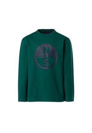 WITH MAXI LOGO - Camiseta de manga larga - dark green