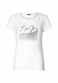 WITH RHINESTONES - Tričko s potlačou - white