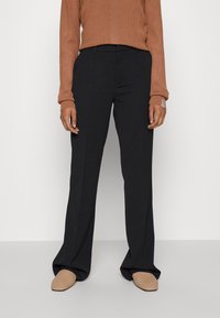 Lindex - TROUSER FIONA ELONGATED - Stoffhose - black Thumbnail-Bild 1