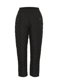 QUILTED - Housut - black deep