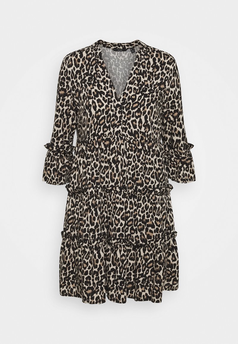 Vero Moda SIMPLY EASY 3/4 - Vestido camiseiro - oatmeal/linea