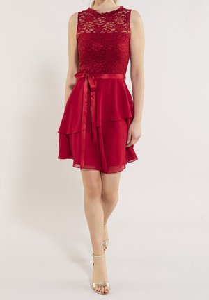 Cocktailjurk - dark red