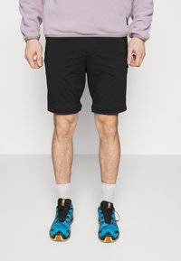 Jack Wolfskin GLASTAL ZIP OFF PANTS 2-IN-1 - Pantaloni outdoor - black