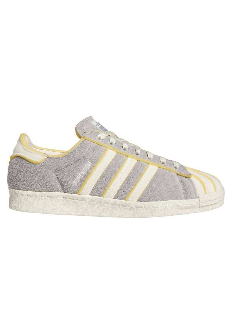 grey adidas superstar trainers