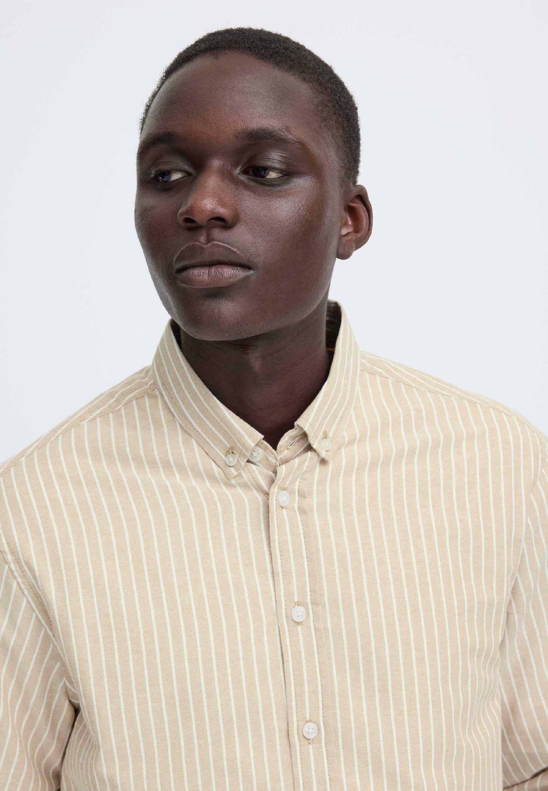 Blend BHADAS OXFORD STRIPED - Shirt - cornstalk/brown - Zalando.co.uk